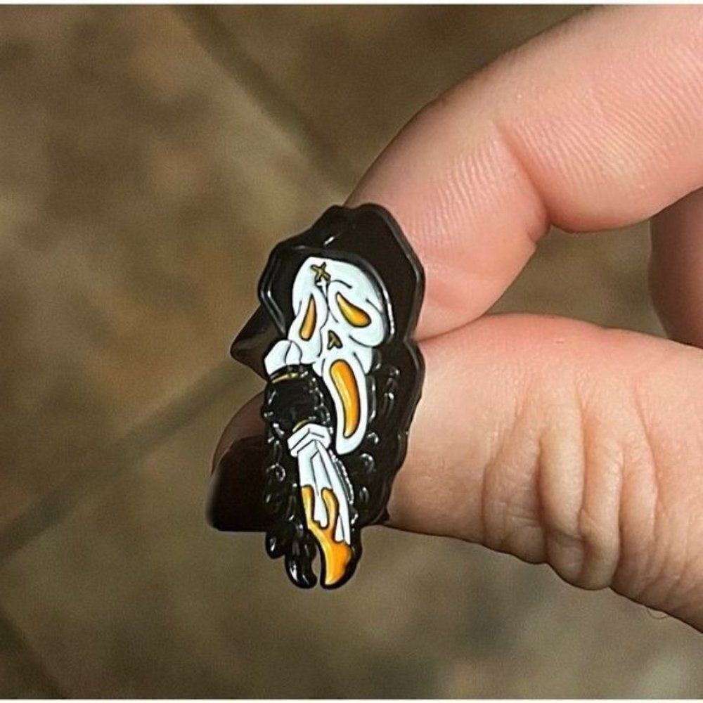 3/20 Ghostface Scream Enamel Pin